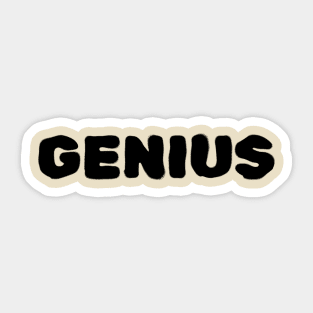 Genius Musician Fashion Sticker